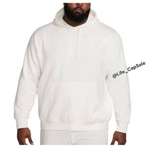Size L Nike Men's Sportswear Club Fleece Pullover Hoodie White BV2654-134 NEW